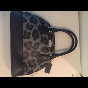 Coach leopard print small crossbody